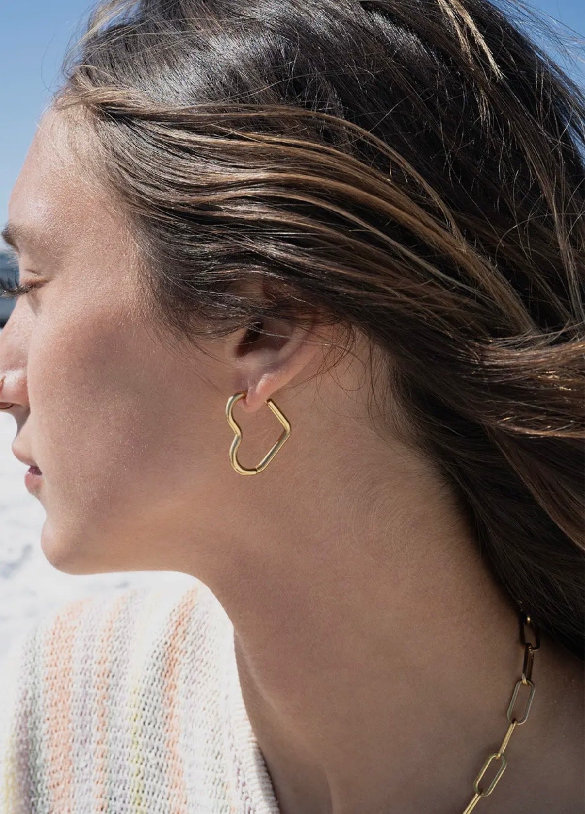 He Loves Me Not Heart Hoops