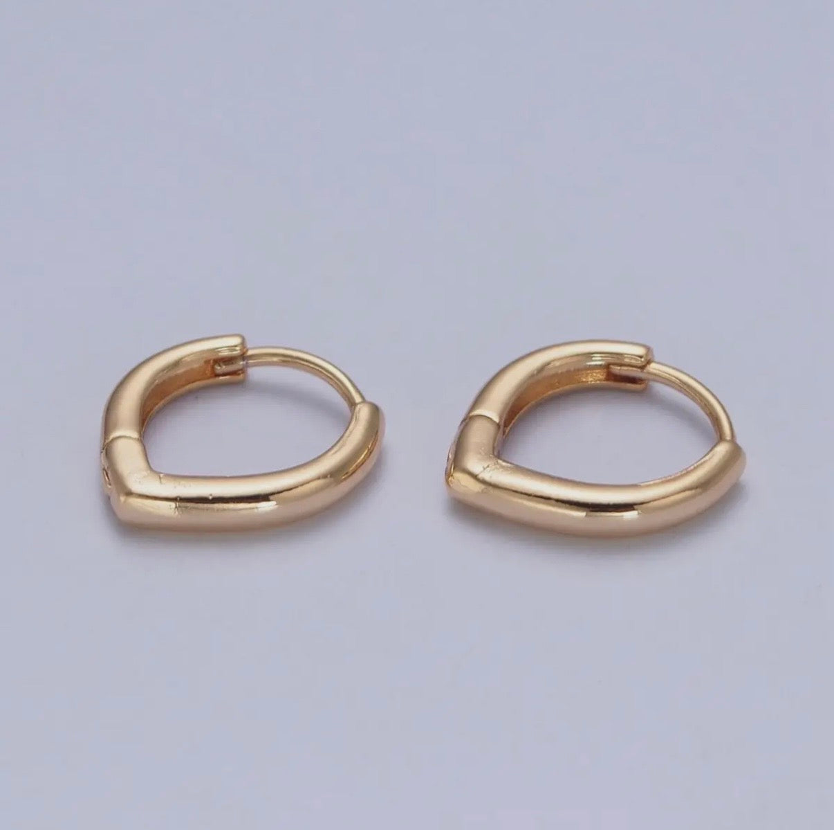 Mini Teardrop Hoops