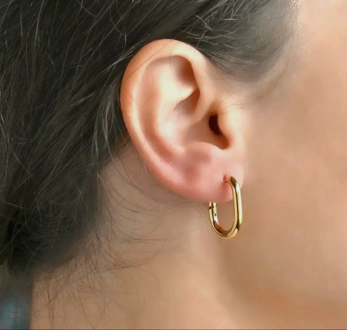 Pretty Please Oval Hoops