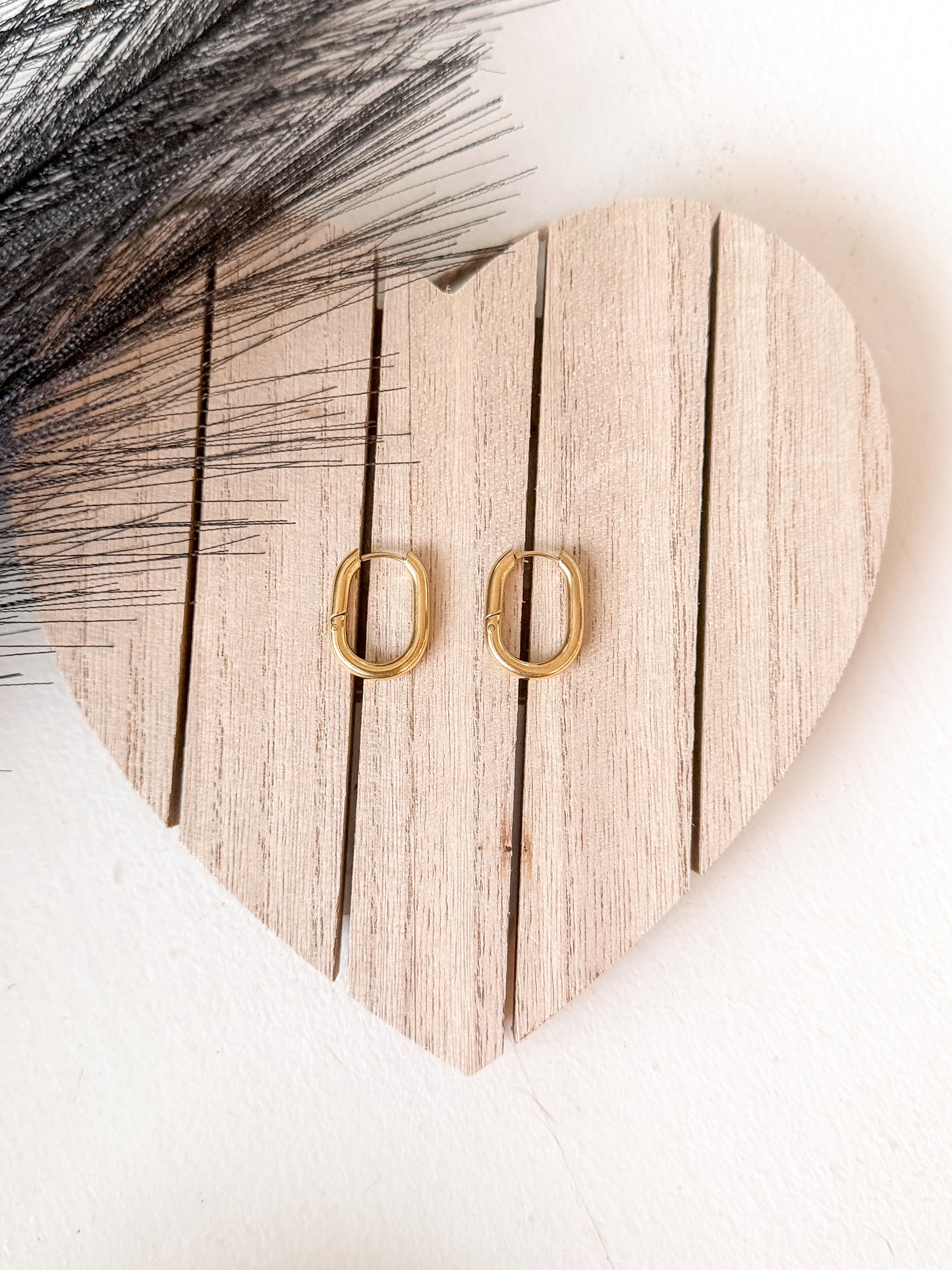 Pretty Please Oval Hoops