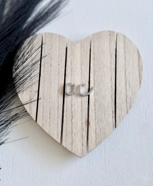 Hugs & Kisses Huggie Hoops