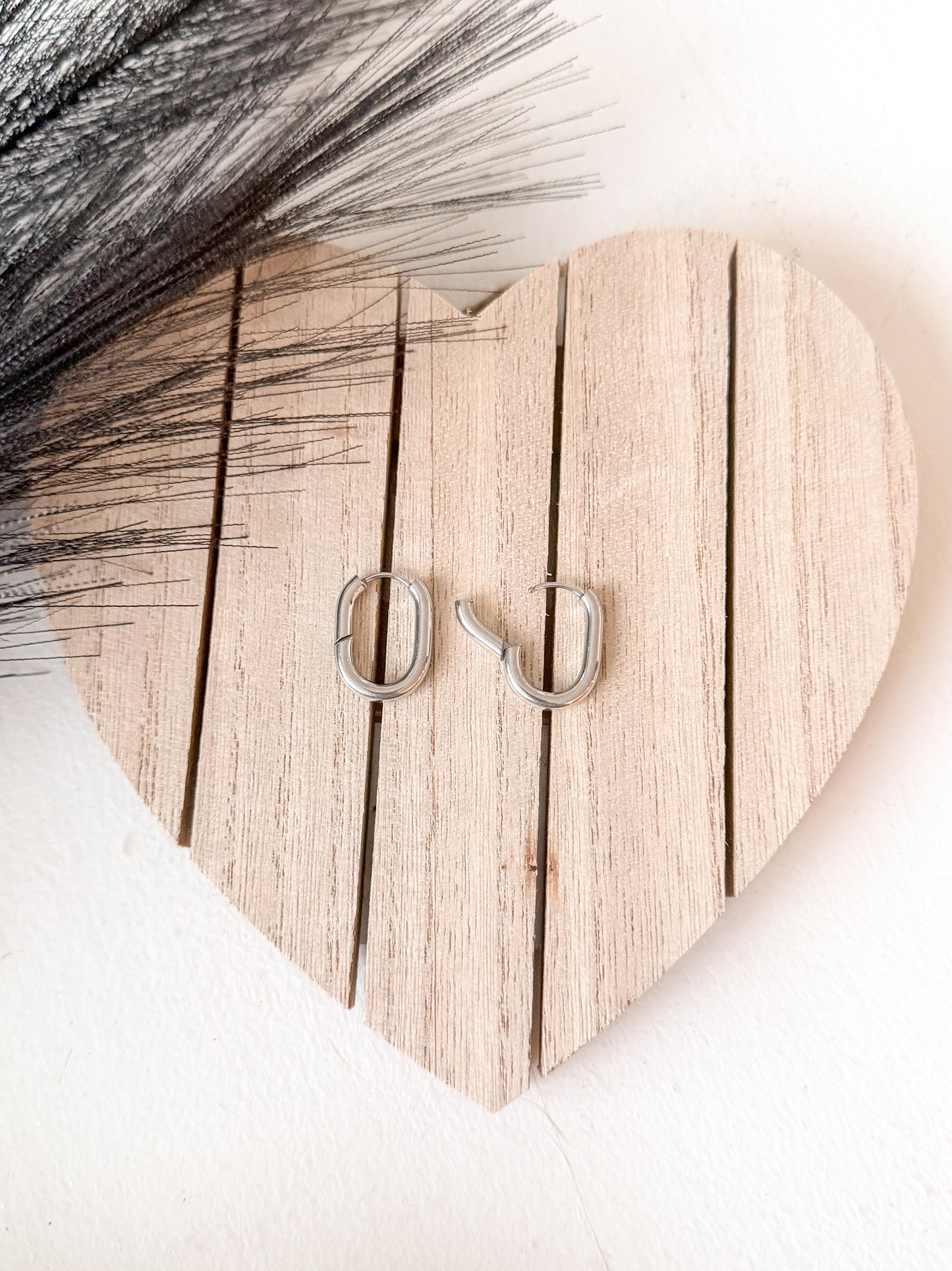 Pretty Please Oval Hoops