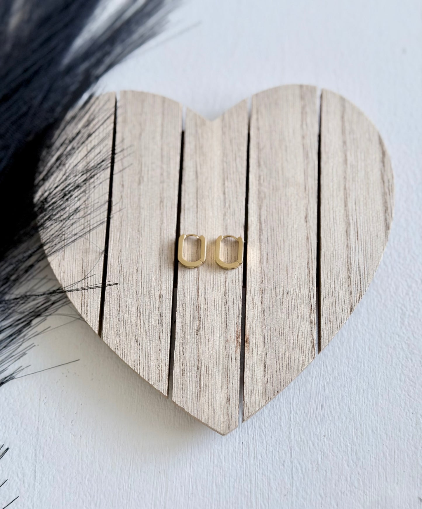 Hugs & Kisses Huggie Hoops