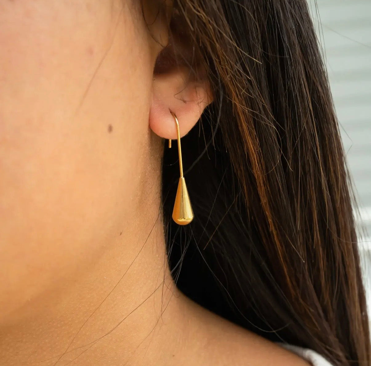 Liquid Gold Drop Earring