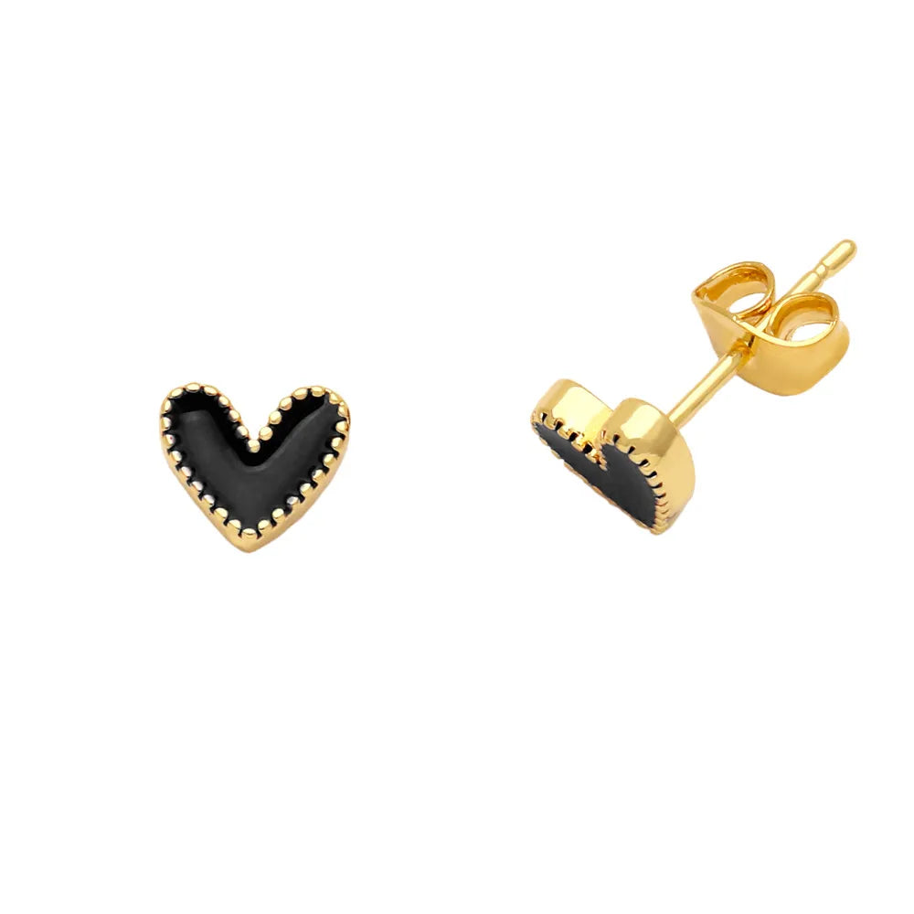 Sweet Sin Heart Studs