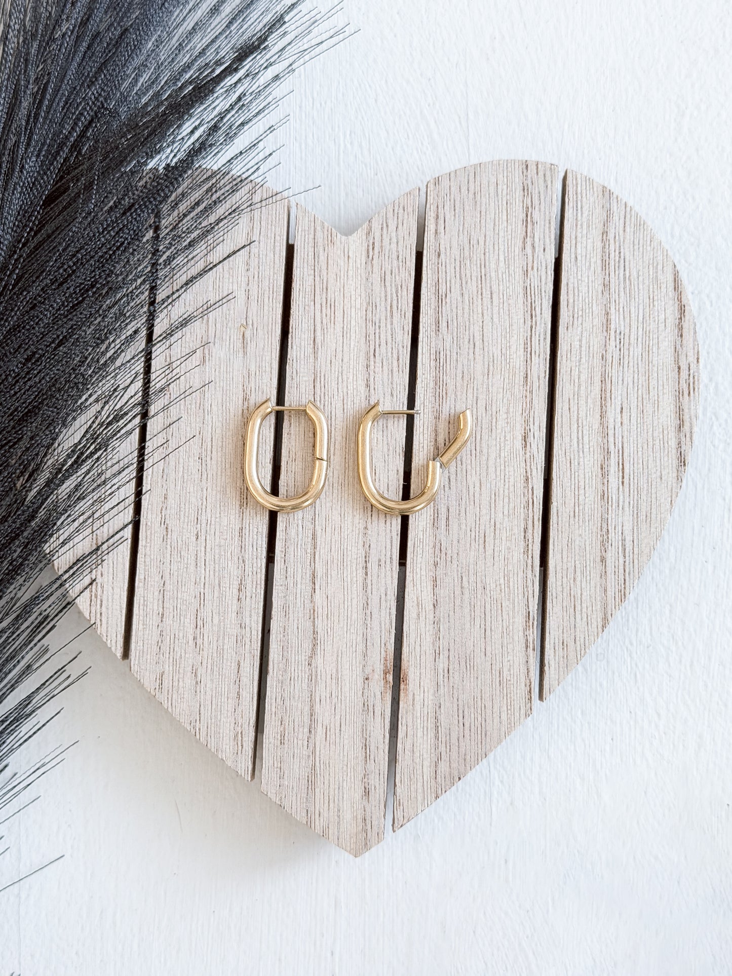 Pretty Please Oval Hoops