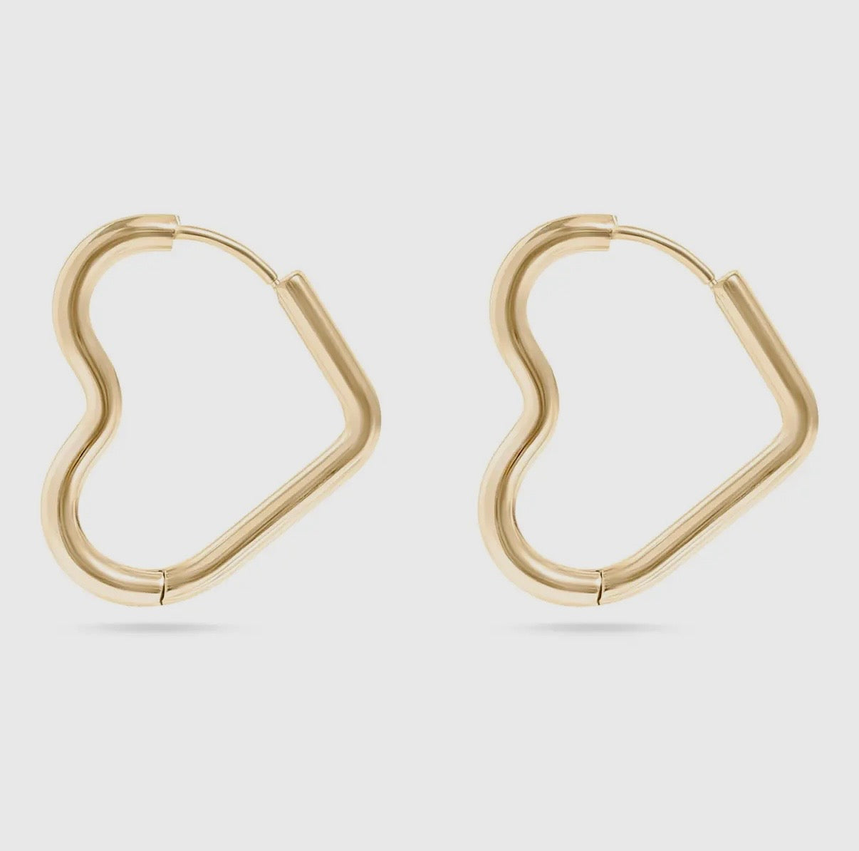He Loves Me Not Heart Hoops