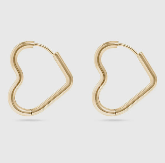He Loves Me Not Heart Hoops